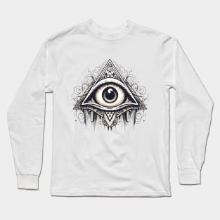 Illuminati eye Long Sleeve T-Shirt